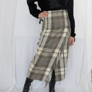 Scottish Plaid midi length skirt